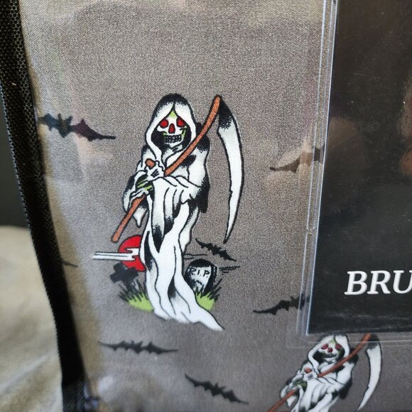 Ed Hardy Grim Reaper 6 Piece Queen Double Brushed Sheet Set - Picture 4 of 6